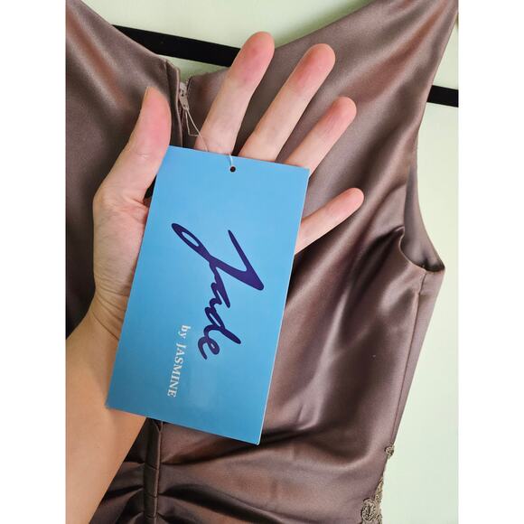 Jade by Jasmine VD Cocktail Dress w/ Matching Cropped Bolero Jacket Size 2 - Picture 14 of 14